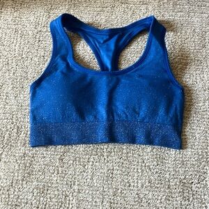 Blue Target Sports bra. Light Support.